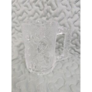 McDonald's Batman Forever Robin 3D Cup‎ Mug Glass Drinkware (France) VTG 1995